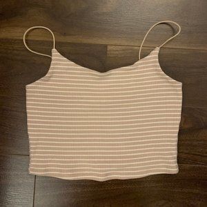 GARAGE | striped cropped tank